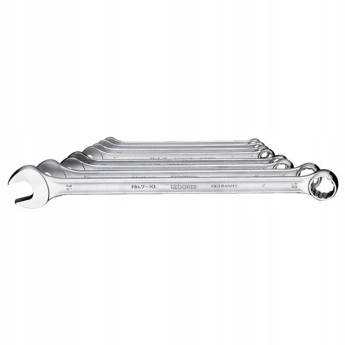 Gedore extra lange ringsleutelset 8-19 mm, 8-delig