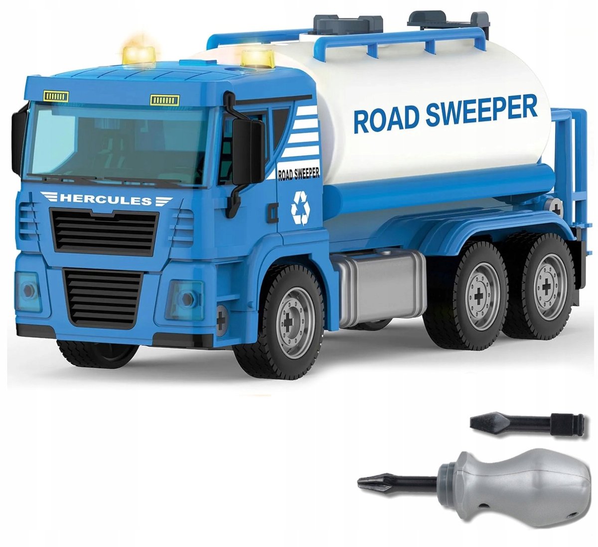 Grote Tankwagen Bouwset met Geluid & Licht - 110 Delen