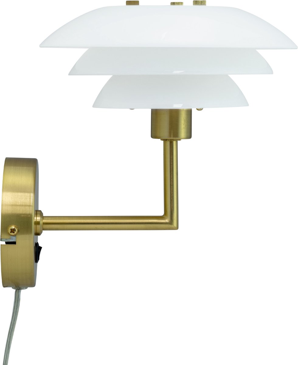 Dyberg Larsen Wandlamp DL20 Messing Ø20cm G9