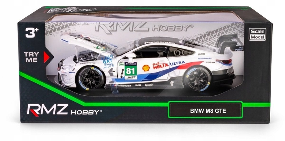 RMZ Hobby BMW M8 GTE 1:32 Schaalmodel met Licht & Geluid