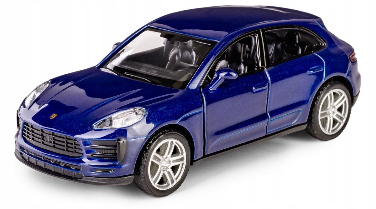 RMZ City Porsche Macan S Blauw 12cm Metalen Modelauto