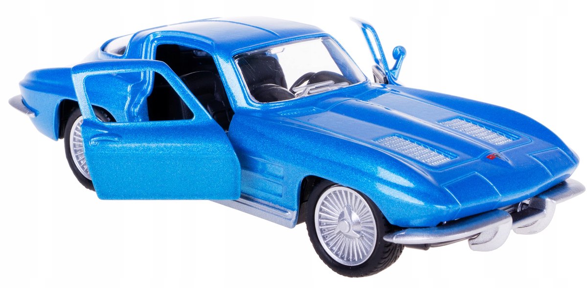 Chevrolet Corvette Stingray 1963 Modelauto Metaal 1:32/39 Blauw