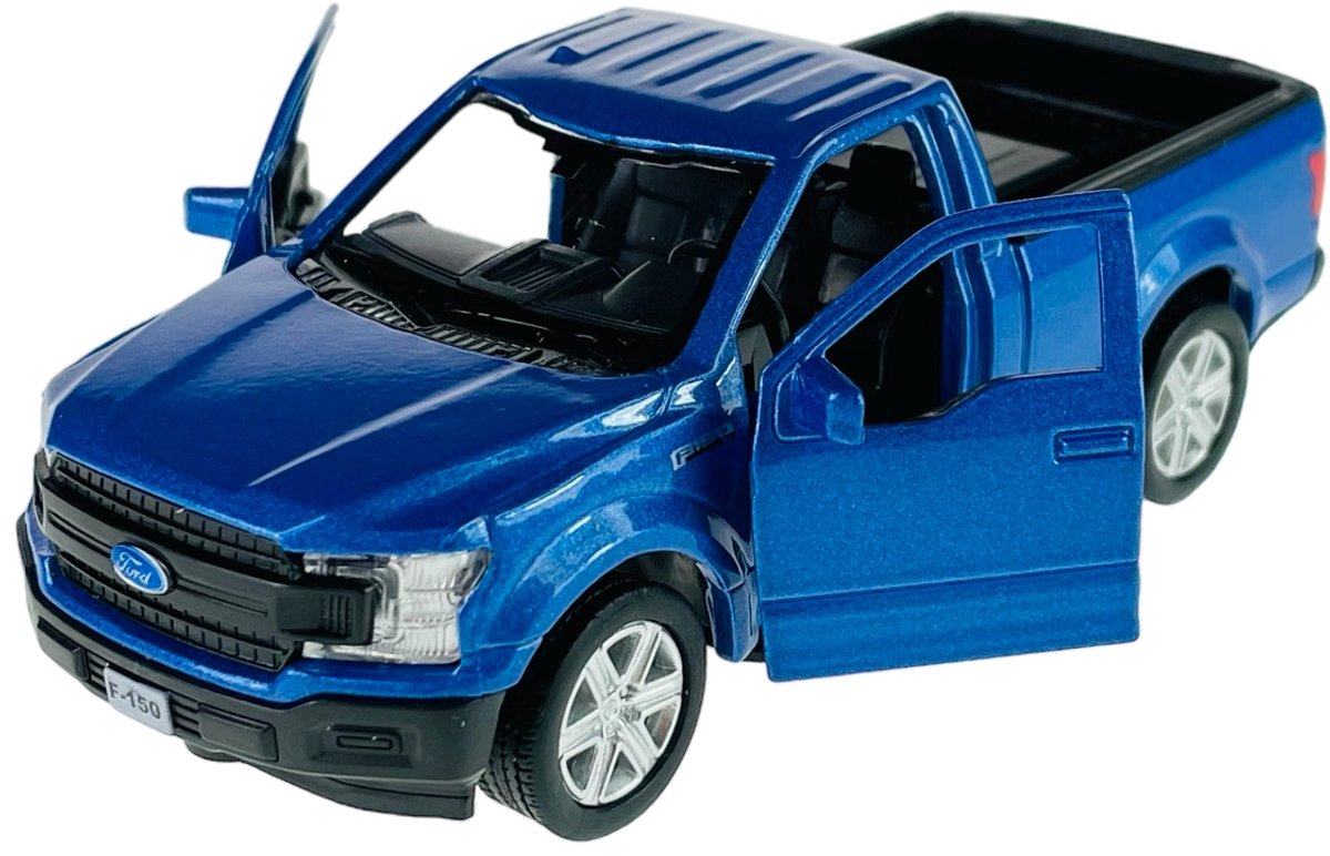 RMZ City Ford F-150 Blauw Metalen Model Auto 12cm