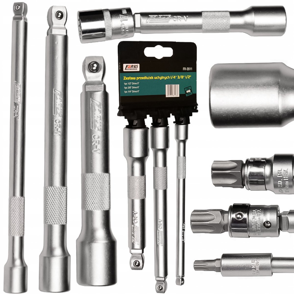 Farys Verstelbare Lange Dopverlengstukken Set 3 Stuks