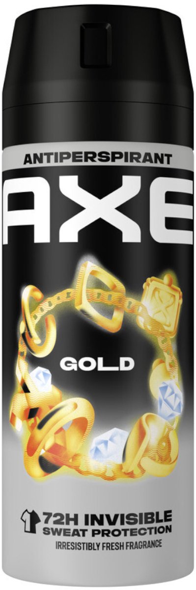 2+1 gratis: Axe Anti-transpirant Spray Gold 150 ml
