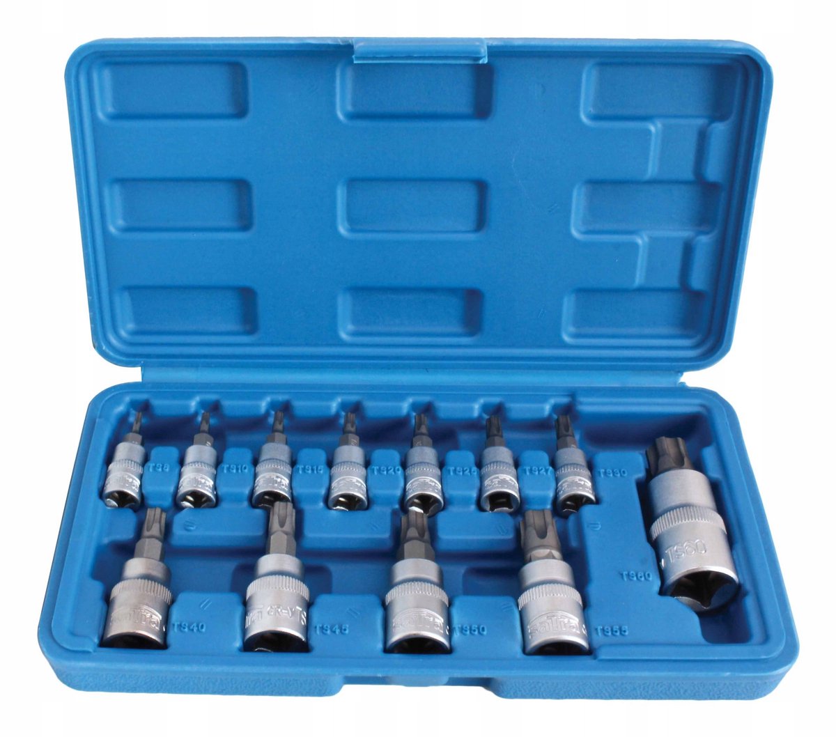 Dopsleutelset Torx 5-hoek TS8-TS60 12-delig Cr-V