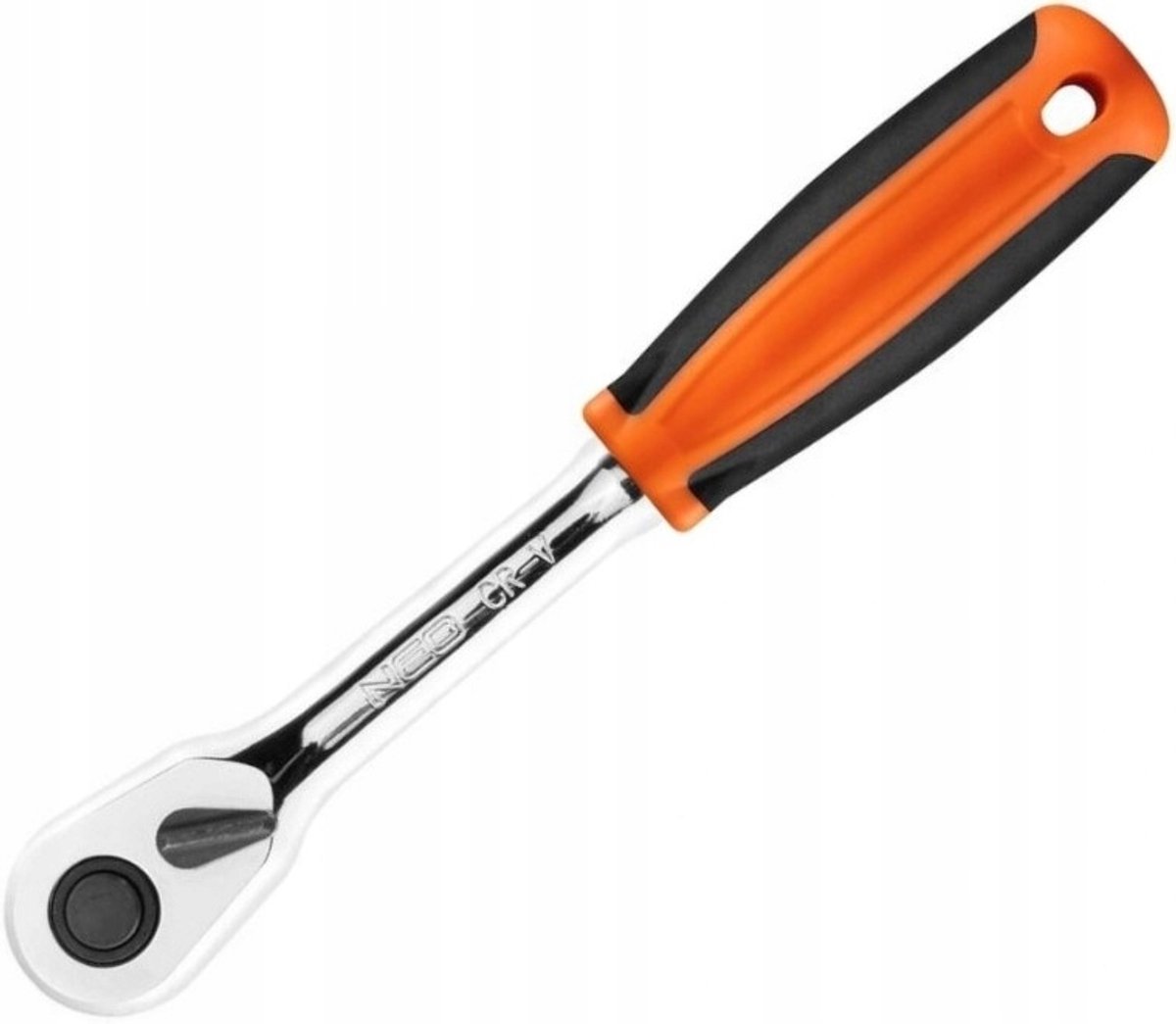 NEO 3/8" Ratelsleutel 200mm, 45 Tanden, Chroom-Vanadium Staal