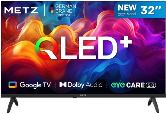 Metz 32-inch (81 cm) 2025 QLED Smart TV HD Google TV