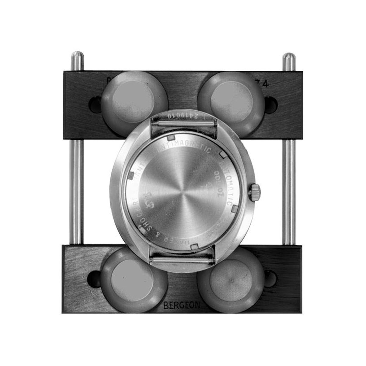 Universele houder voor kofferopener met handwiel Bergeon