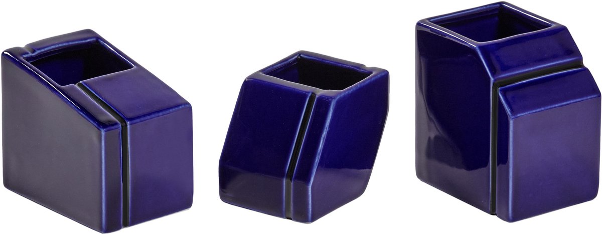Serax Silos Mini Vaas Set Van 3 Blue
