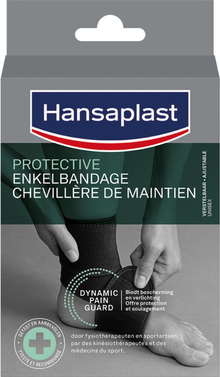 Hansaplast Sport Verstelbare Neopreen Enkelbandage - 3 x - Voordeelverpakking
