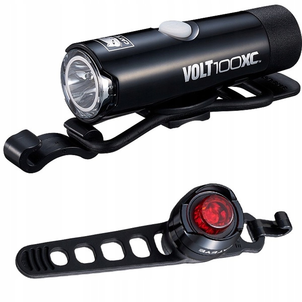 Cateye Volt100XC & Orb Fietsverlichting Set - 100 Lumen