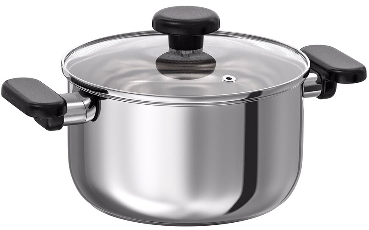 IKEA MIDDAGSMAT Kookpan met deksel - 3L ROESTVRIJ STAAL