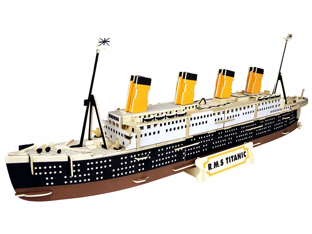 3D Houten Puzzel Titanic Model Schip - Educatief Bouwpakket