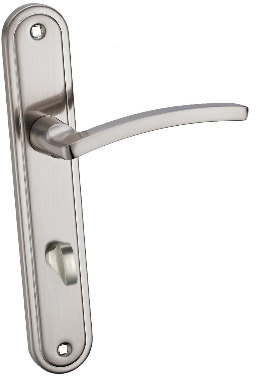 LENA Interieur deurkruk met WC-gleuf, 72 mm, satijn