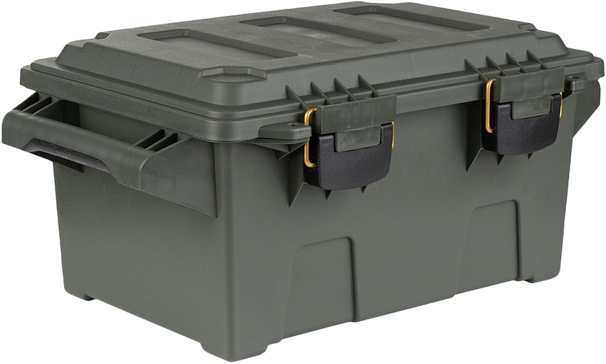 Fosco industries outdoor/tuin opberg box - waterdicht - groen - 30 liter - 47 x 30 x 21 cm - kunststof