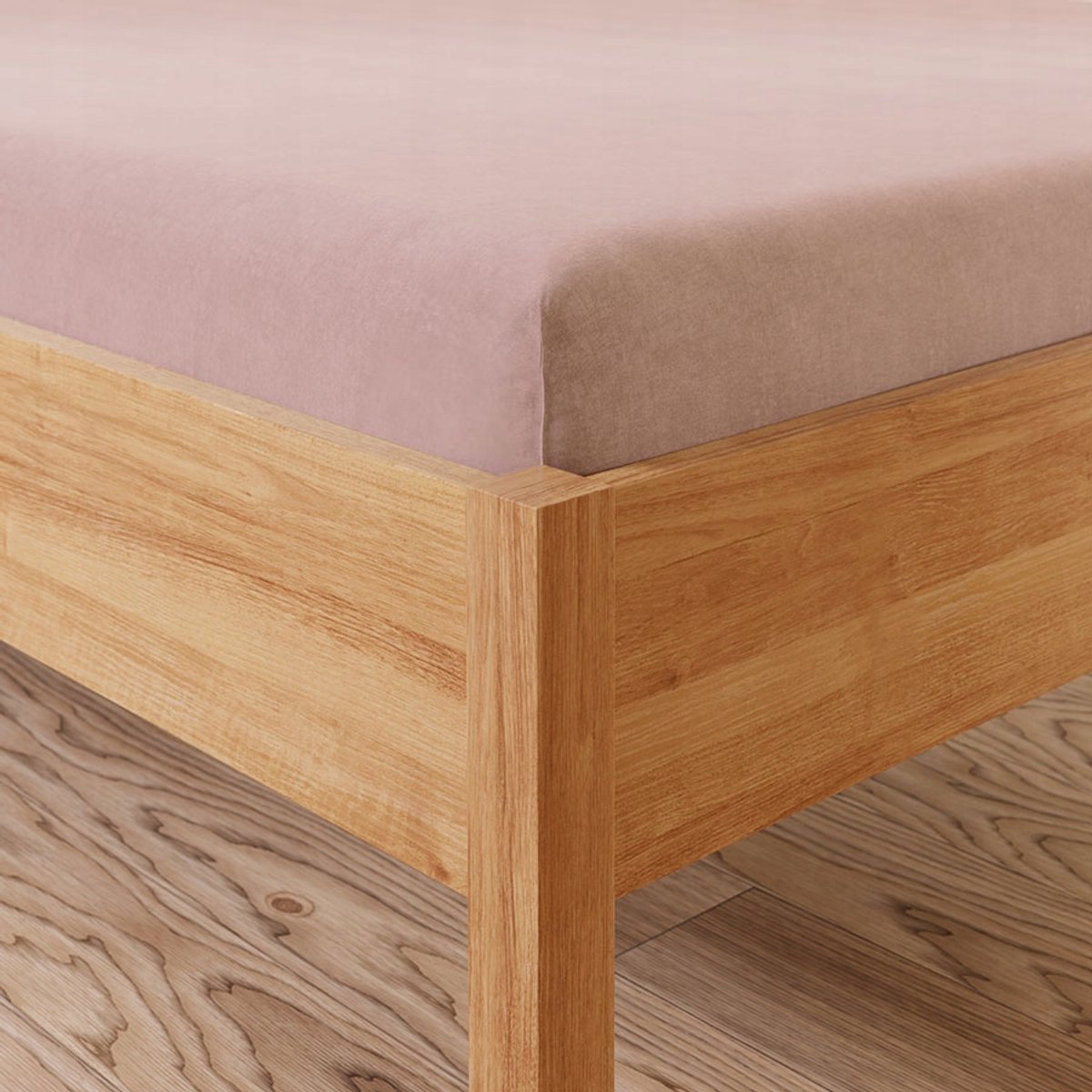 Markizeta Jersey Hoeslaken met Elastiek 140x200cm - Roze (25cm Matrashoogte)