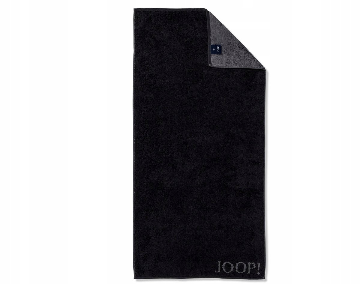 JOOP! Badhanddoek Frottee 80x150 cm Doubleface Zwart