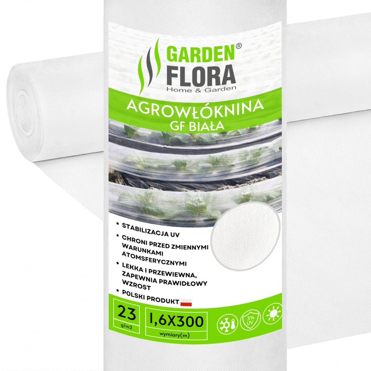 Agrotextiel Wit 1.6x300m - Bescherming Planten Tegen Vorst & Wind