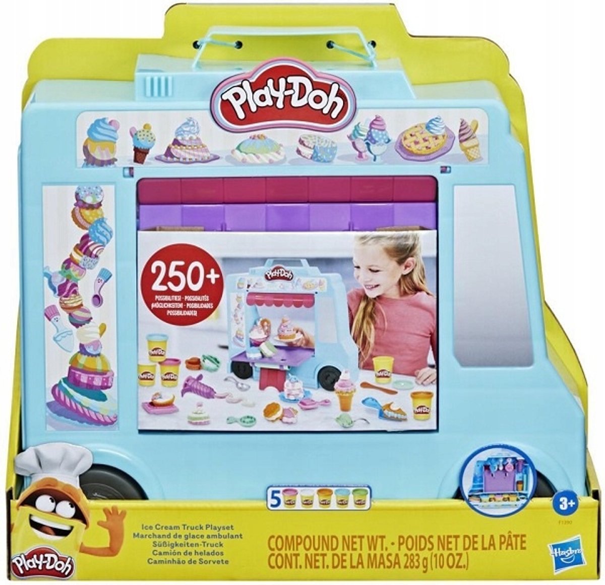 Play-Doh IJswagen Speelset: Maak Zelf Lekkere IJsgerechten