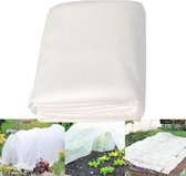 Vliesdoek tegen vorst - Plantenhoes -Vorstwerende doek van tuinplantenwol - Winterbeschermingsmateriaal voor planten - Vorstbeschermingsdoek van niet-geweven stof - UV-bestendig - Scheurvast - Wit - 2 x 5 meter