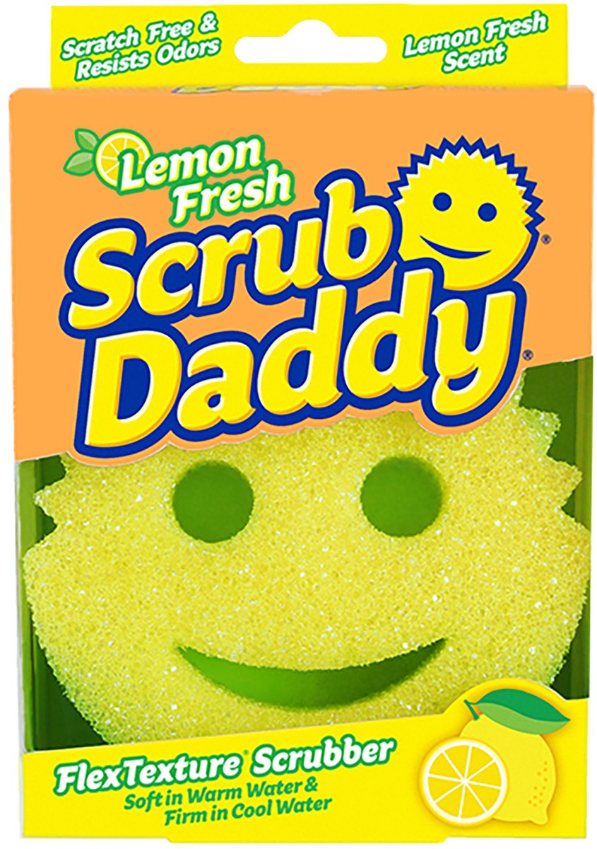 Scrub Daddy Lemon Fresh - Schoonmaakspons - Frisse Citroen Geur
