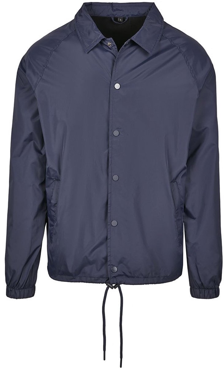 Build your Brand Coach Jacket BY128 Blauw