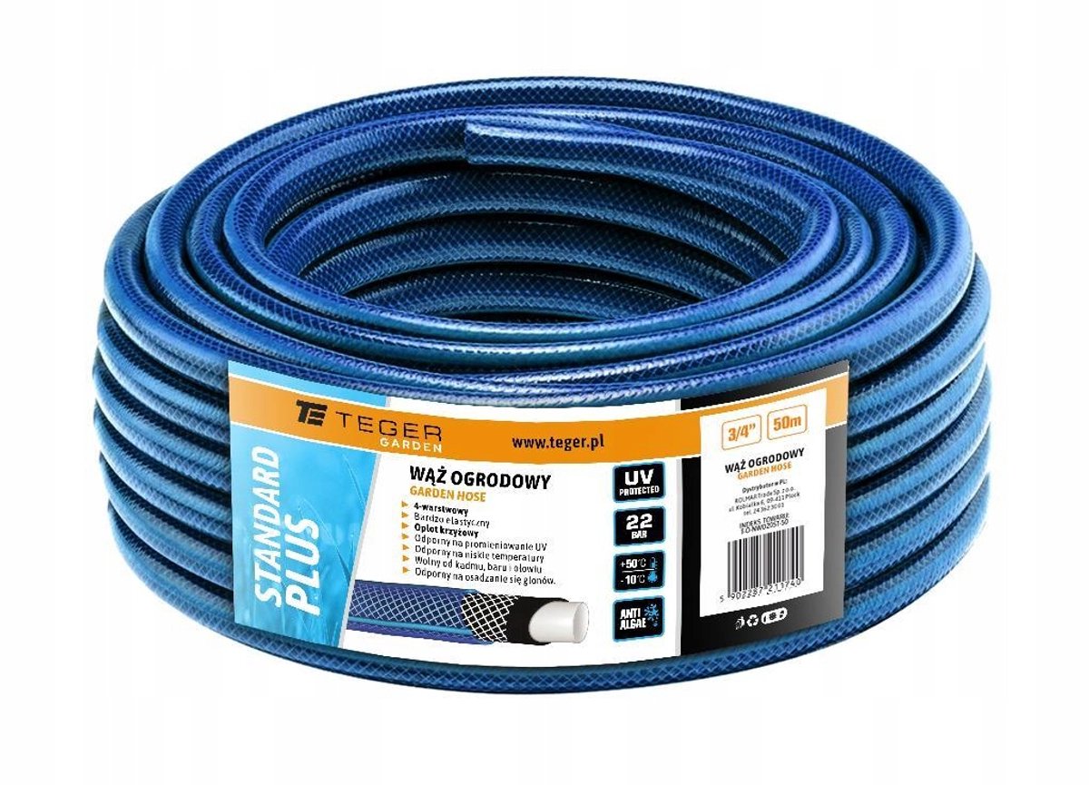 Teger Standaard Plus Tuinslang 3/4" - 50m