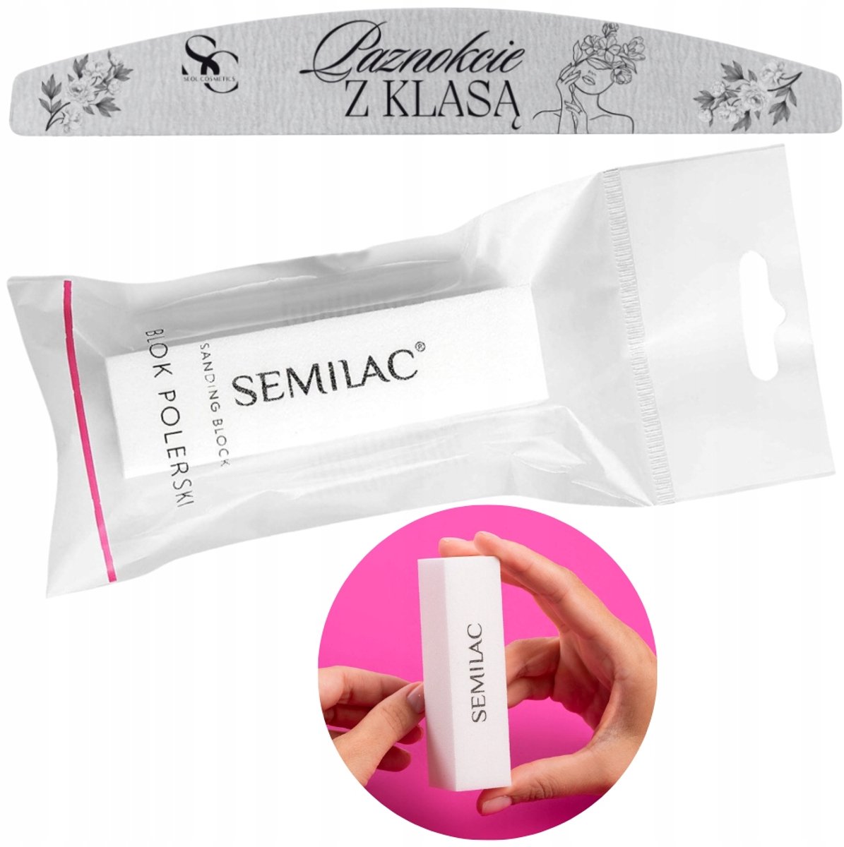 Semilac Polijstblok Nagels Mat & Vijl SEOL Pro