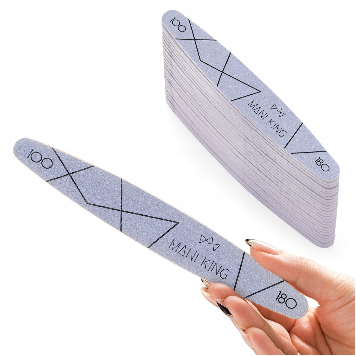 Mani King Elips Pilnik Set 25 stuks 100/180 - Professioneel