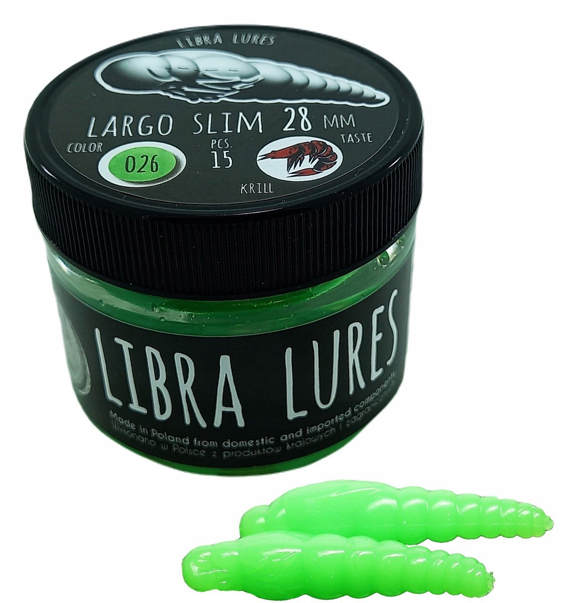 Libra Kunstaas Largo Slim 2,8cm - Visprikkelend 'Hot Green' met Kaassmaak