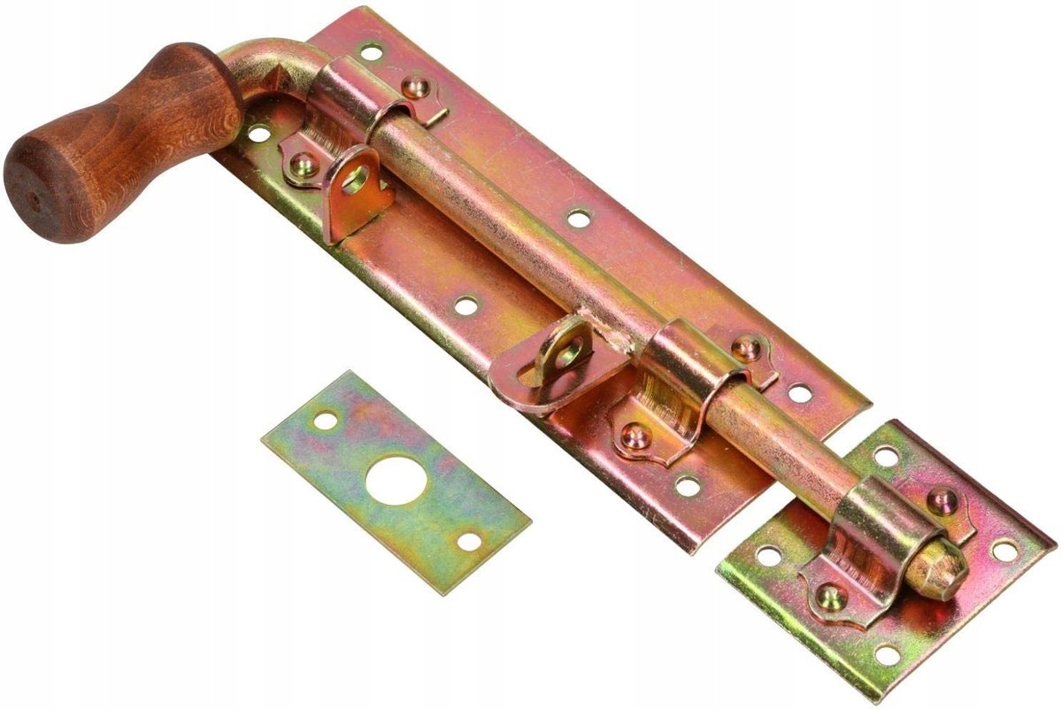 Kotarbau Brede Deurschuif 280mm Links - Geel Verzinkt