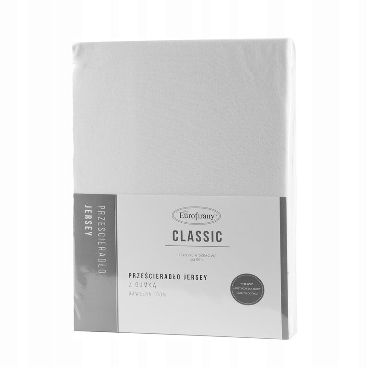 Jersey hoeslaken 180x200 cm wit voor hoge matrassen tot 30 cm