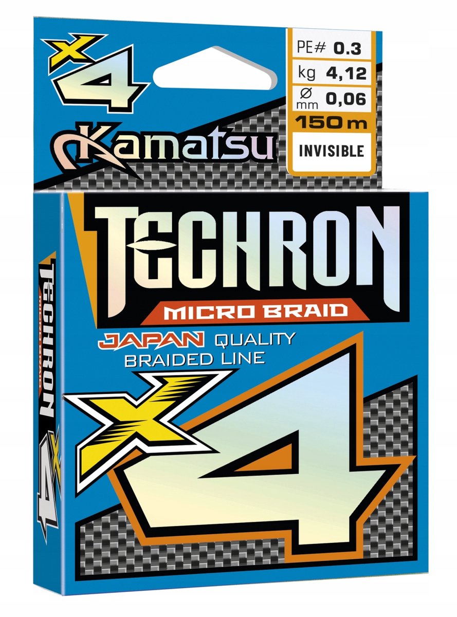 Konger Techron Invisible X4 Visserslijn - 0,10 mm x 150 m