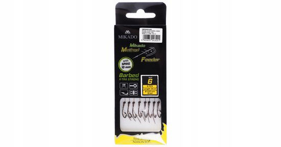 Mikado X-tra Strong Kant-klare Haken met Naald - Maat 10, 0.12mm, 8 stuks van Mikado — afbeelding 2