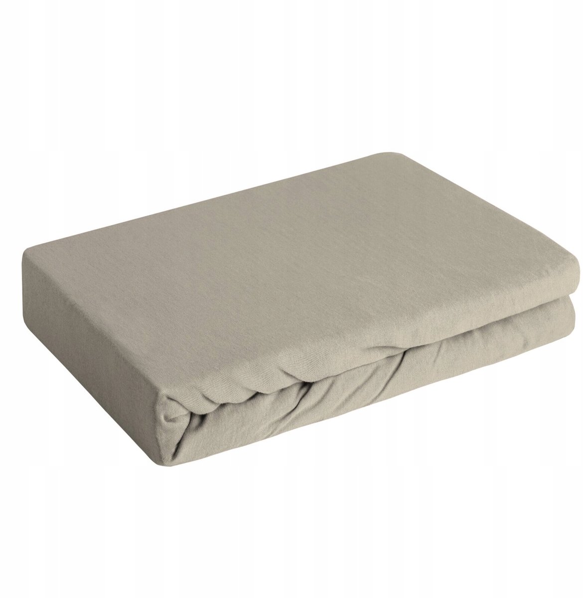 Jersey Hoeslaken 160x200 cm - Beige, 100% Katoen