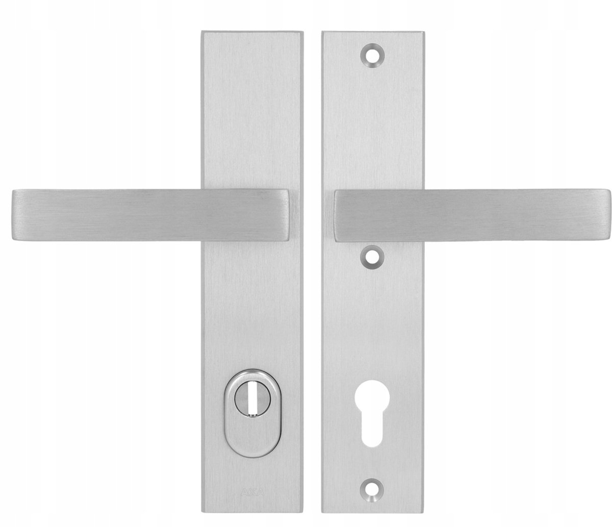 AXA Royal Flex Buitendeurkruk Inox F6 92mm - Aluminium