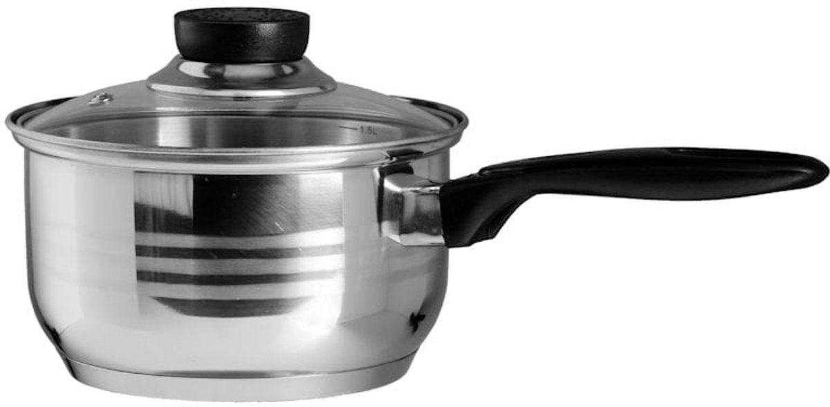 RVS Pan met Deksel - 1.9L - Inductie Geschikt