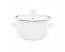Emalia Olkusz Pyza 3,8L E-maille Pan - Crème 20cm