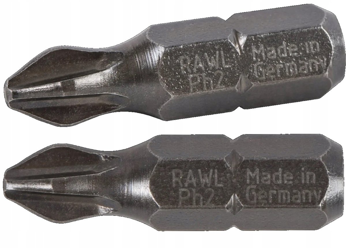 Rawlplug-bit PH2 x 25 mm kruiskop Phillips - 1 stuk