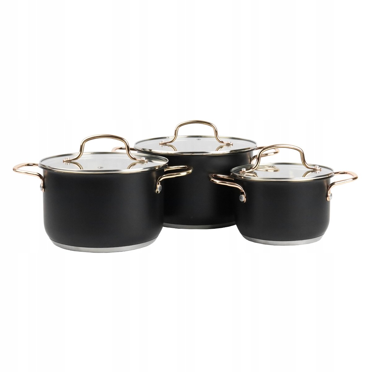 Karl Hausmann Elite Pannenset RVS 6 Delen Zwart