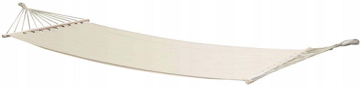Luxe Hamak Ogrodowy 230x120cm - Katoen met Houten Spreidstok