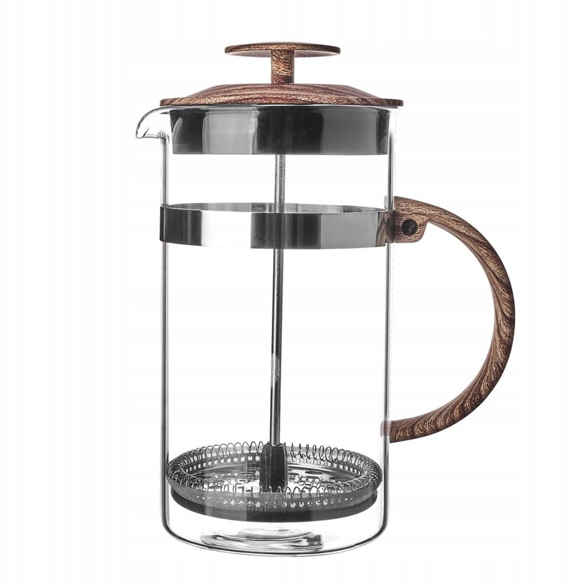 Venga Glazen Koffie- & Theepot met Plunjer 1L