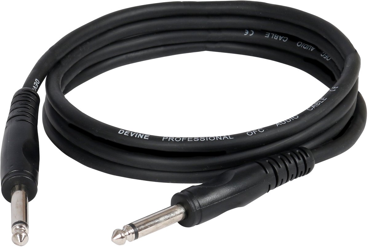 Devine JACM/1.5 signaalkabel 6.3 mm TS mono jack-jack 1.5 meter