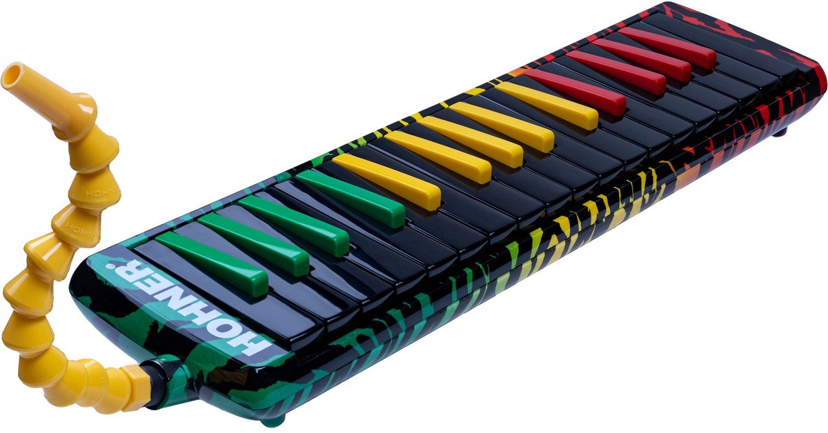 Hohner AirBoard Rasta 32 melodica met softcase