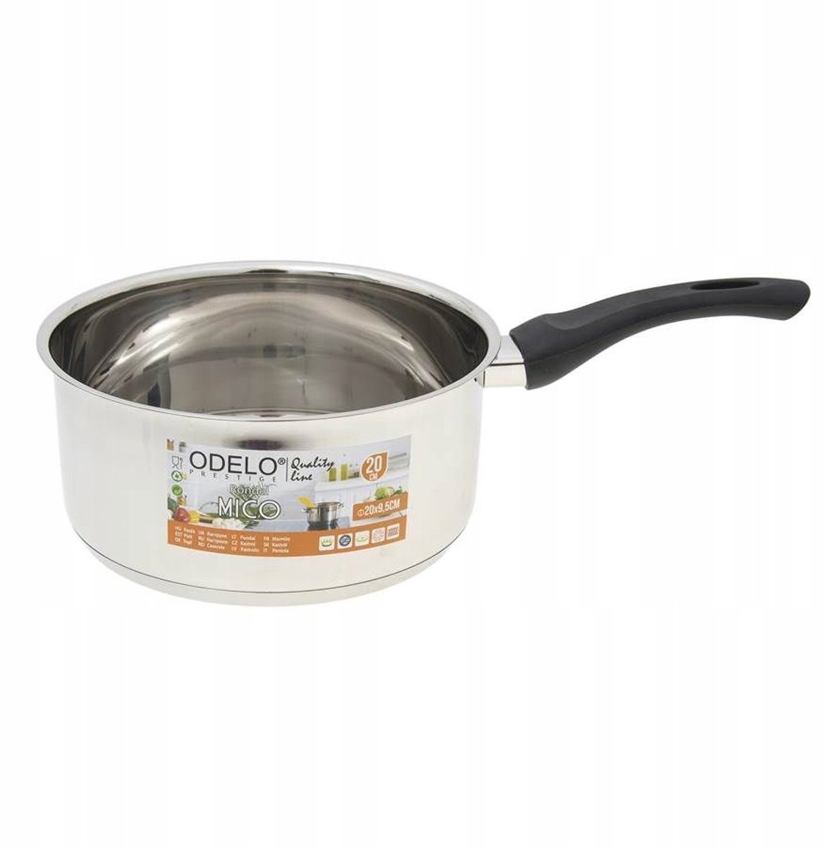 Odelo MICO stalen pan 2,2L, 20cm diameter, geschikt voor inductie