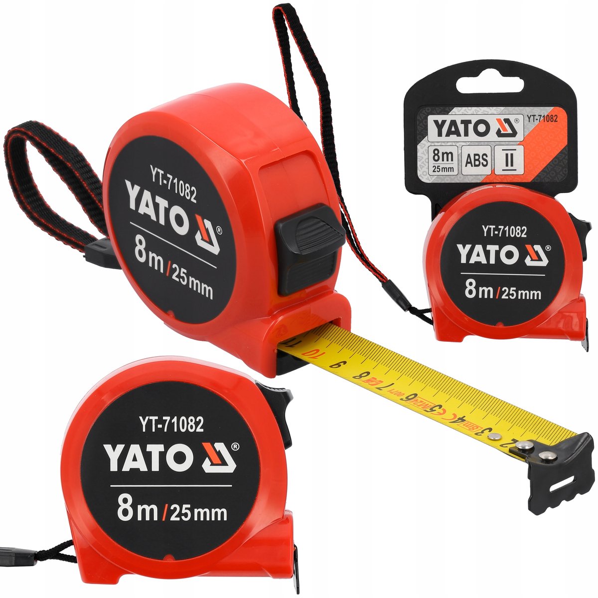 Yato Rolmaat 8m x 25mm - Robuust & Nauwkeurig
