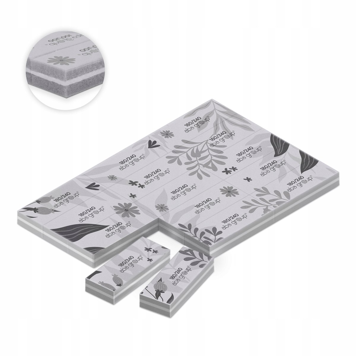 Nagelpolijster Blok Korrel 180/240 - 15 Stuks