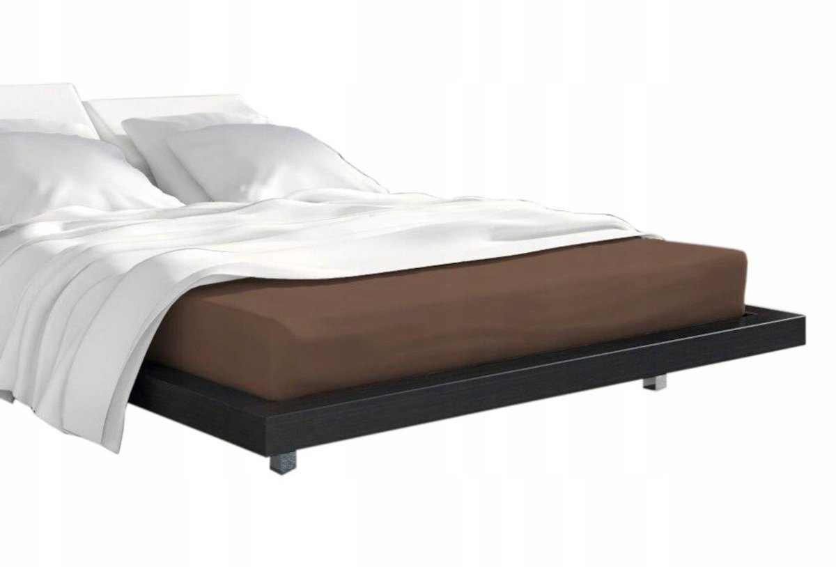Terry Hoeslaken met Elastiek 90x200cm Vanille Bruin