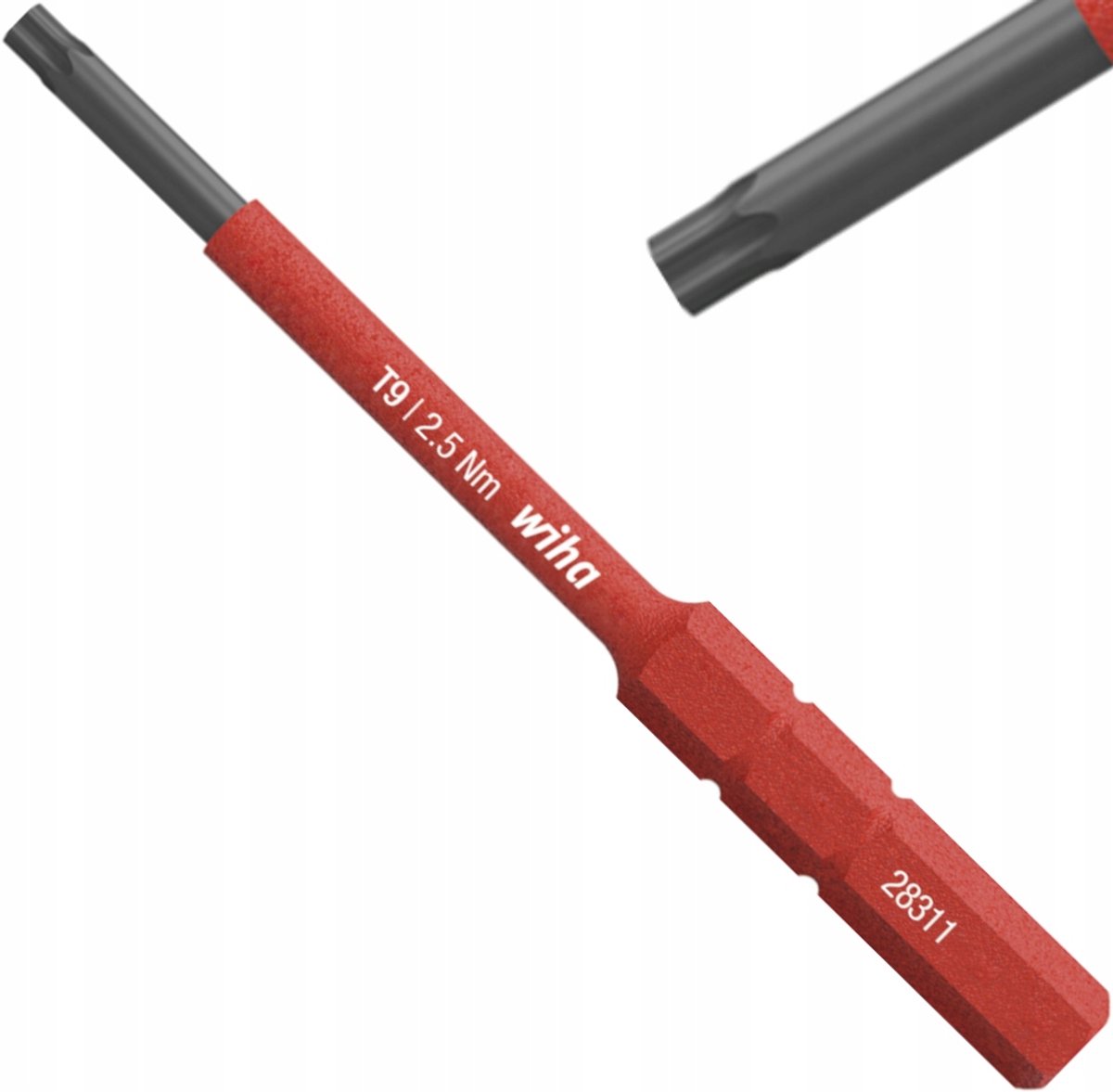 Wiha SlimBit Torx T5x75mm VDE Schroefbit voor Elektriciens